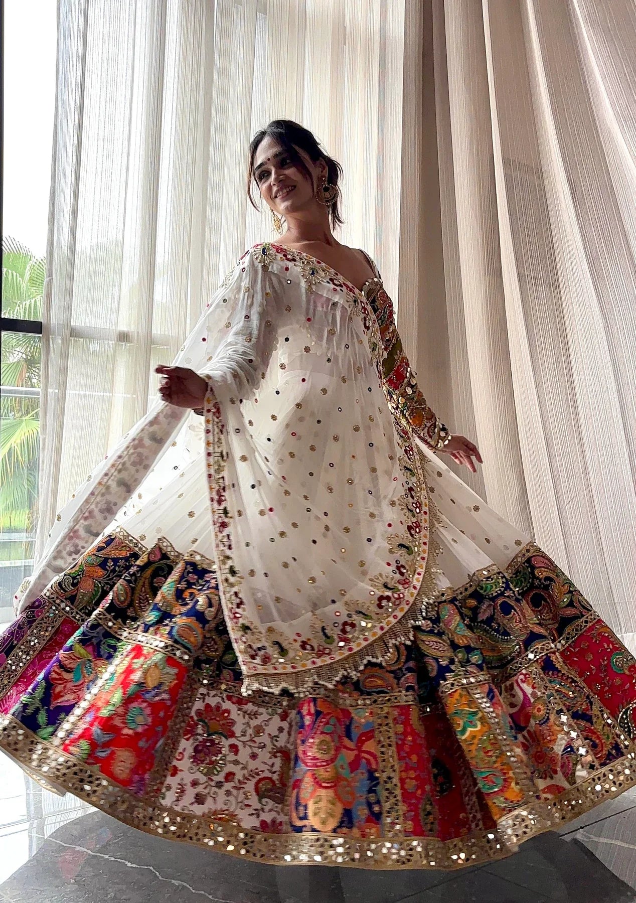 Royal Radiance Multicolor Navratri Lehenga Choli