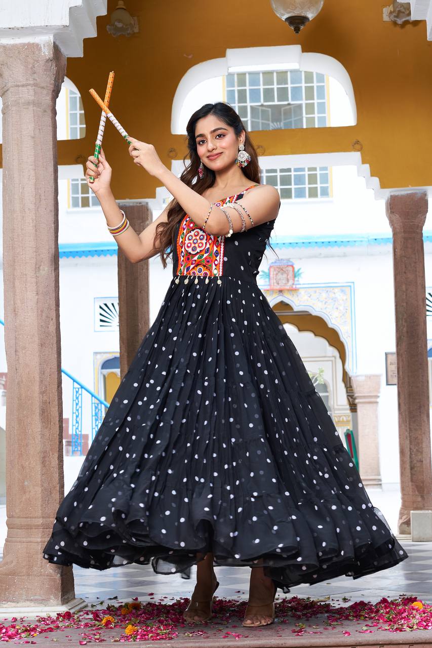 RaasRang Vibrant Garba Glory & Mirrorwork Magic Navratri Gowns