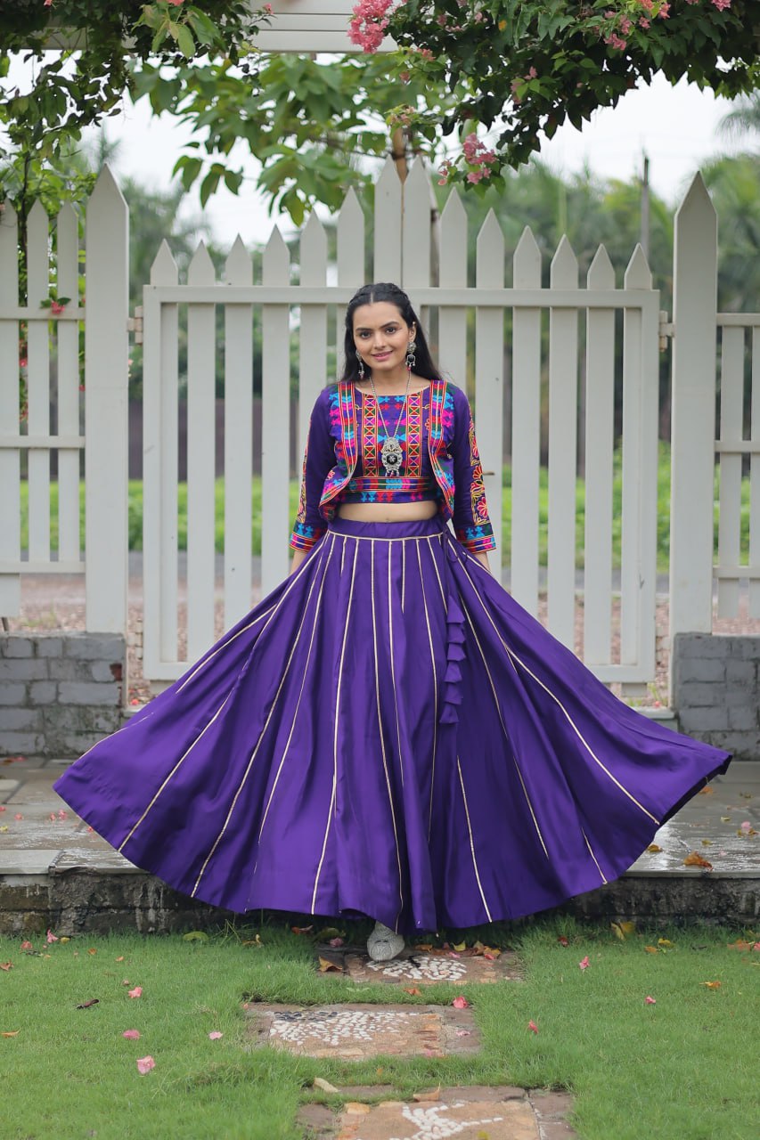 Festival of Twirls Gota Patti Lace Lehenga Top