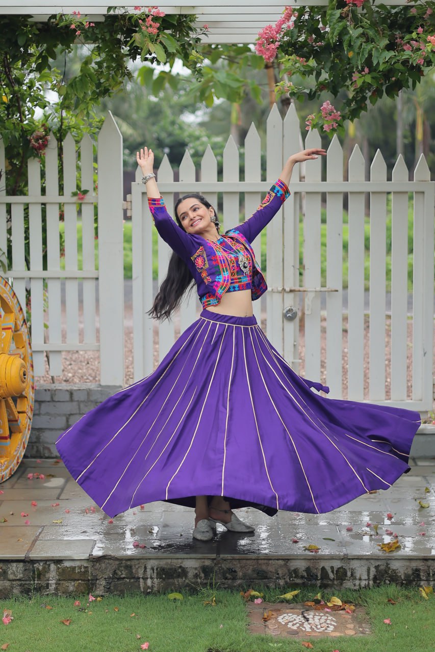 Festival of Twirls Gota Patti Lace Lehenga Top