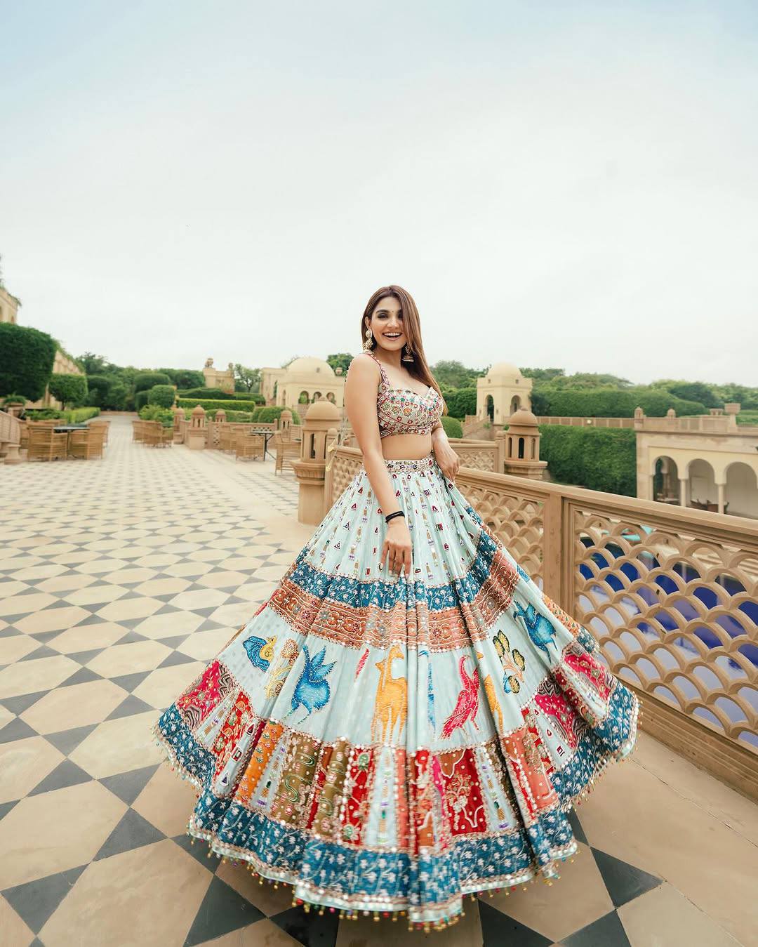 Banjara Noor Multicolour Tribal Patchwork Lehenga Choli