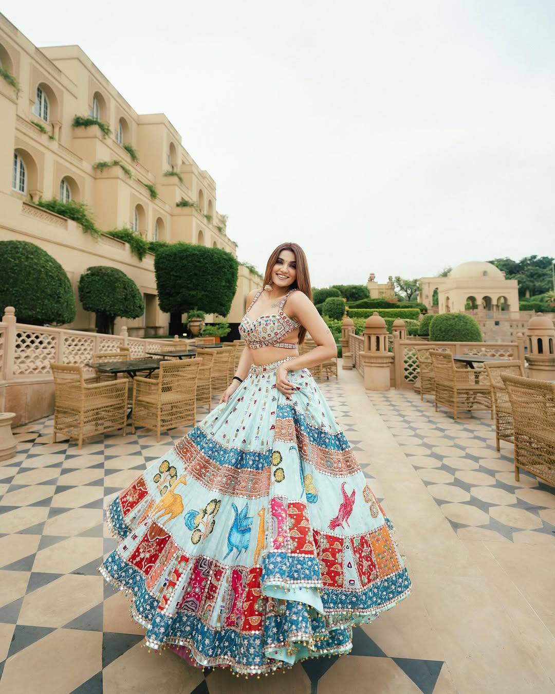 Banjara Noor Multicolour Tribal Patchwork Lehenga Choli