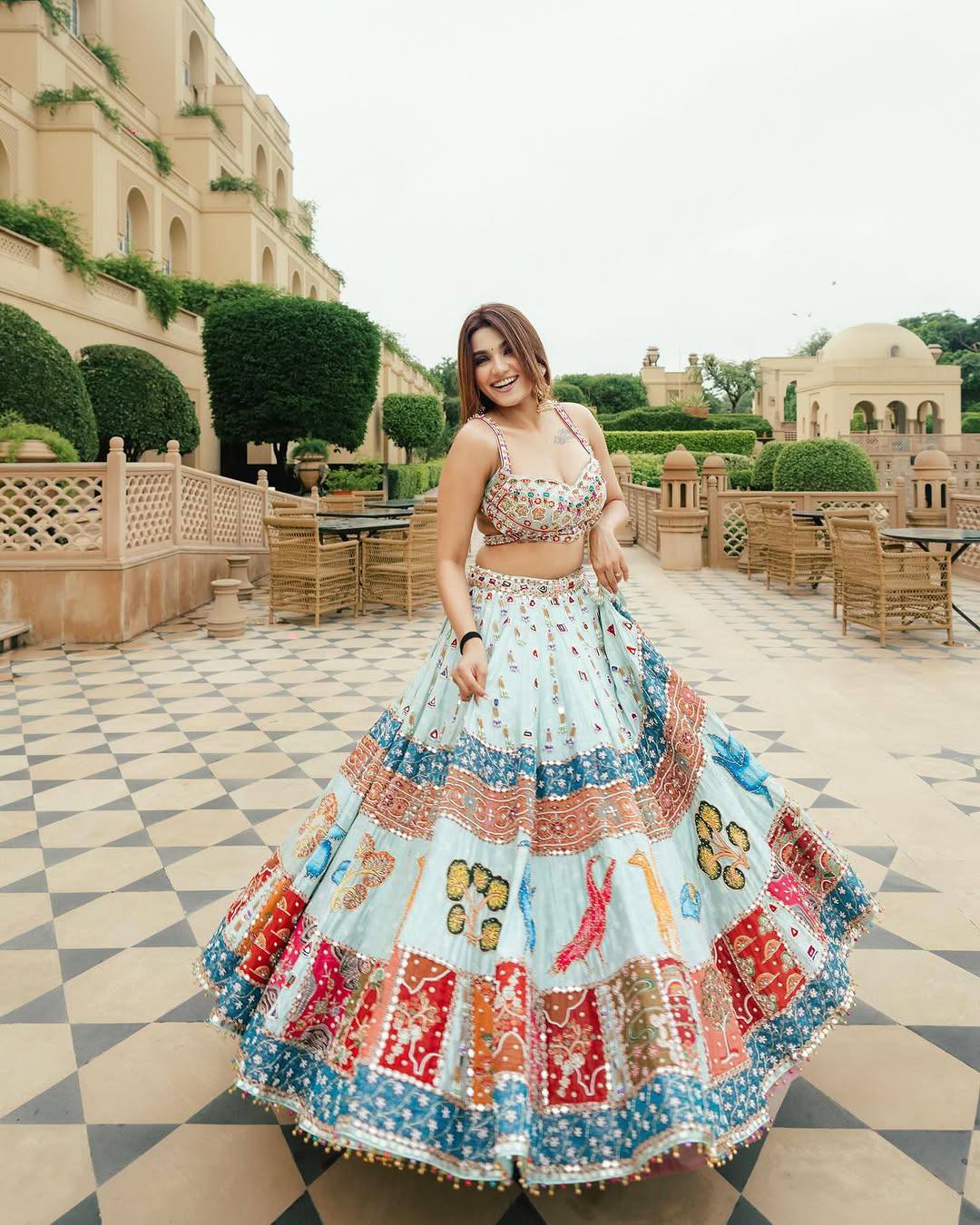 Banjara Noor Multicolour Tribal Patchwork Lehenga Choli