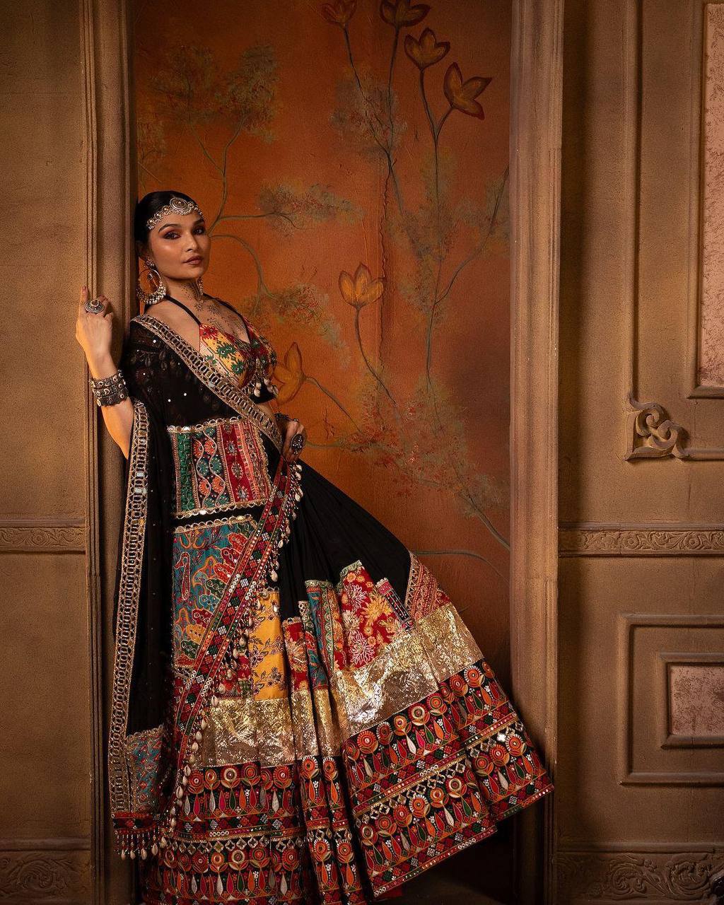 Nandhika Navratri Special Designer Lehenga Choli