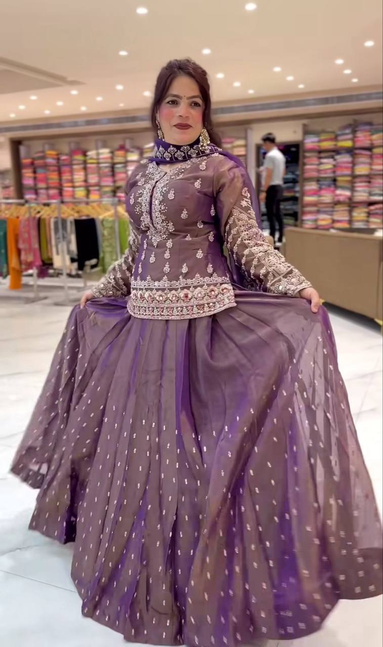 Aayat Heritage Vibe Embroidery & Moti Work Lehenga Top
