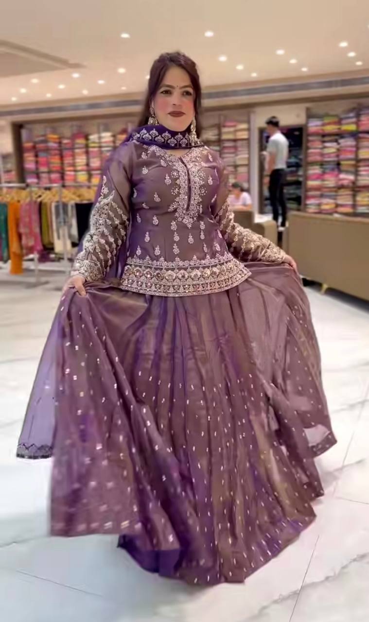 Aayat Heritage Vibe Embroidery & Moti Work Lehenga Top