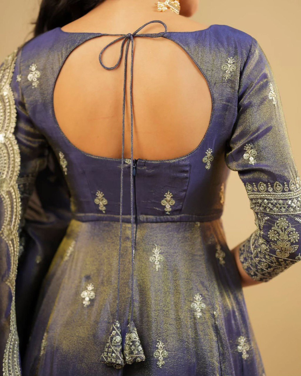 Aanya Royal Purple with Heritage Borders Dreamy Festive Wear Kurta Set