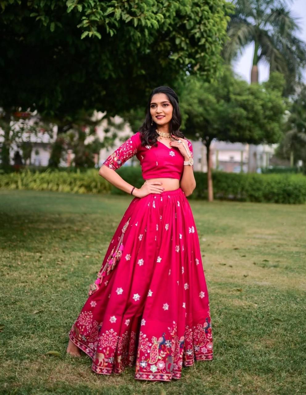 Ruhika Embroidery Thread Sequence Work Lehenga Choli