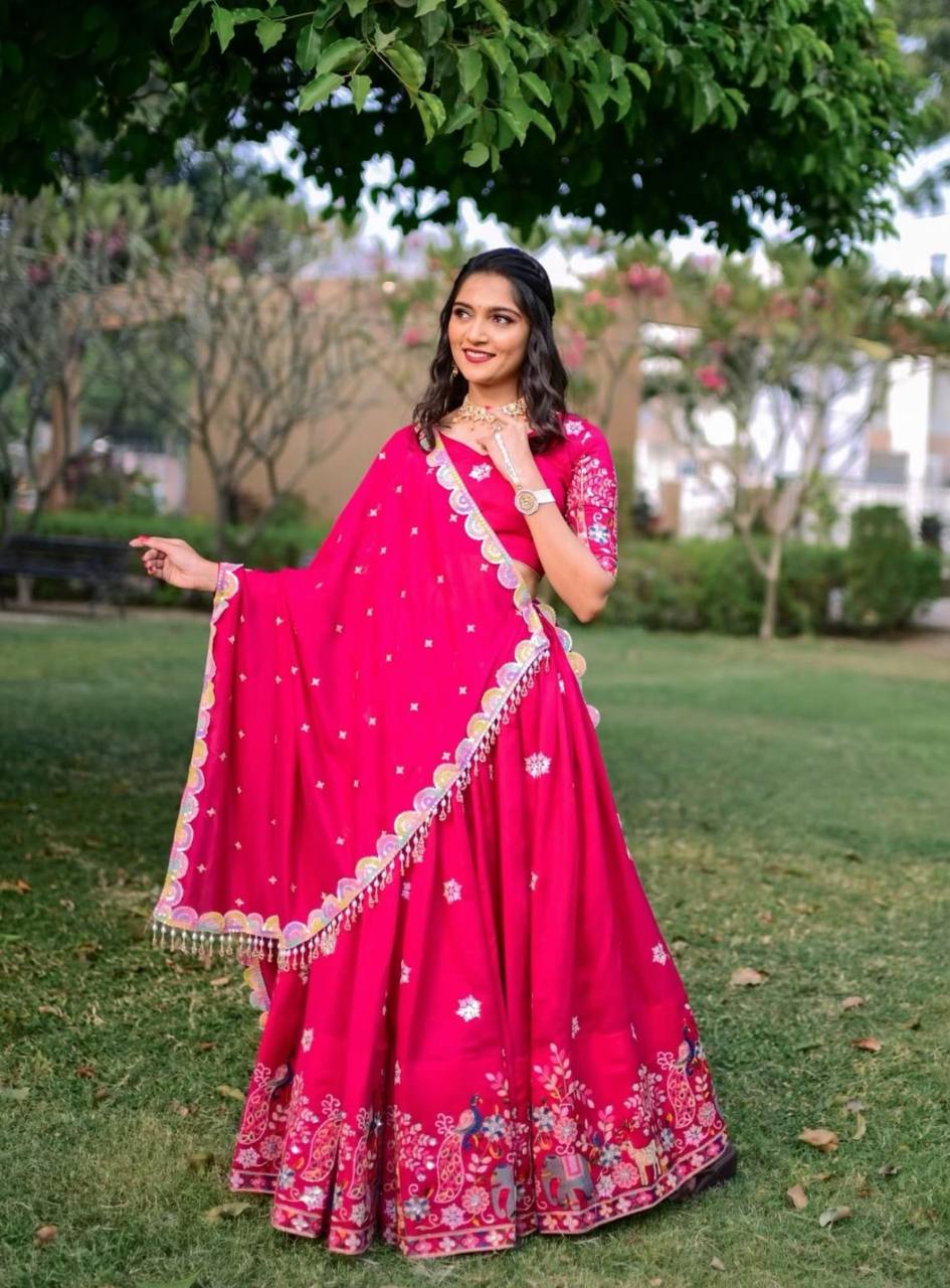 Ruhika Embroidery Thread Sequence Work Lehenga Choli