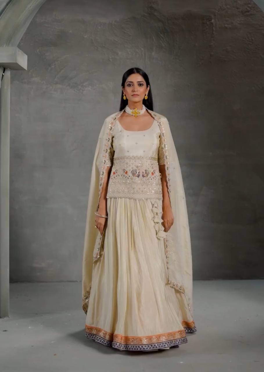 Krisha Festival Crop Top Lehenga Choli